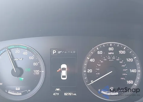 2016 Hyundai Sonata Hybrid Limited z USA, uszkodzony, nr VIN KMHE34L19GA008882